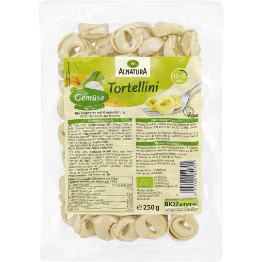 Bio Tortellini Gemüse 250G 3 Bio Tortellini Gemüse 250G