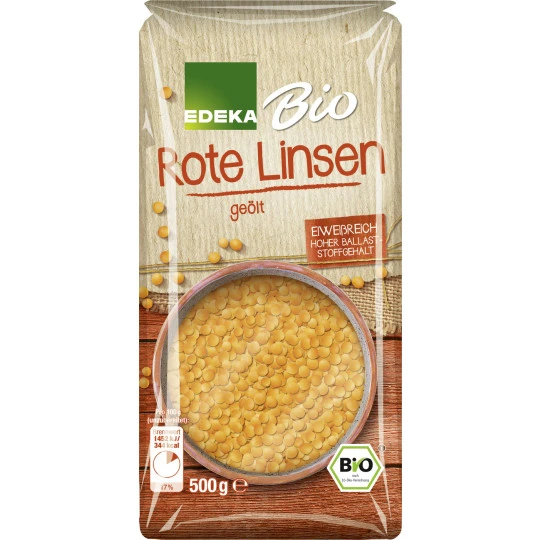 Bio Rote Linsen Geölt 500G 3 Bio Rote Linsen Geölt 500G