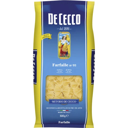Cecco Farfalle No 93 500G 3 Cecco Farfalle No 93 500G