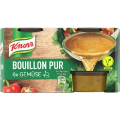 Knorr Bouillon Pur Gemüse 6ST 168G