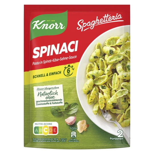 Knorr Spaghetteria Spinaci 160G 3 Knorr Spaghetteria Spinaci 160G