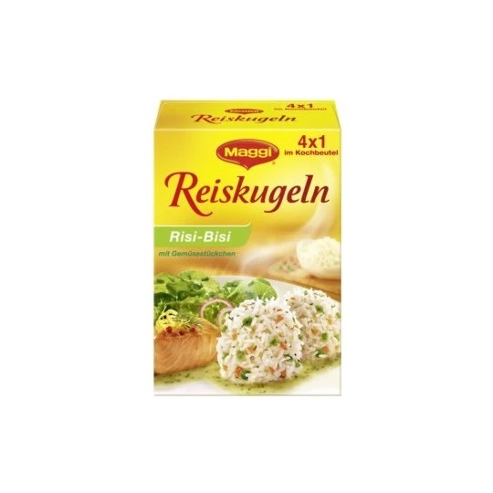 Reiskugeln Risi-Bisi Mit Gemüsestückchen 4x 31,25G 3 Reiskugeln Risi-Bisi Mit Gemüsestückchen 4x 31,25G